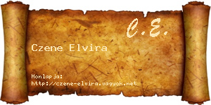Czene Elvira névjegykártya